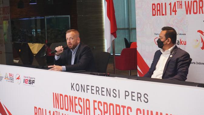 General Secretary IESF, Boban Totovski, saat bertemu dengan PBESI di Jakarta. (Doc: PBESI)