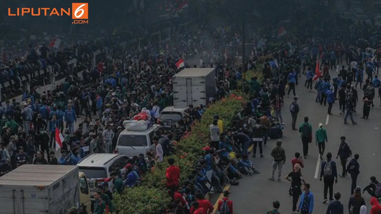Banner Infografis Menanti Dialog Damai Redam Demo Mahasiswa
