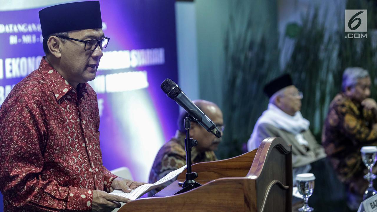 BI Teken MoU Keuangan Syariah dengan MUI, Baznas, dan BWI