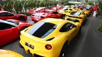 Kegiatan Touring ini diikuti oleh 32 unit Ferrari milik anggota Ferrari Owners Club Indonesia (FOCI).