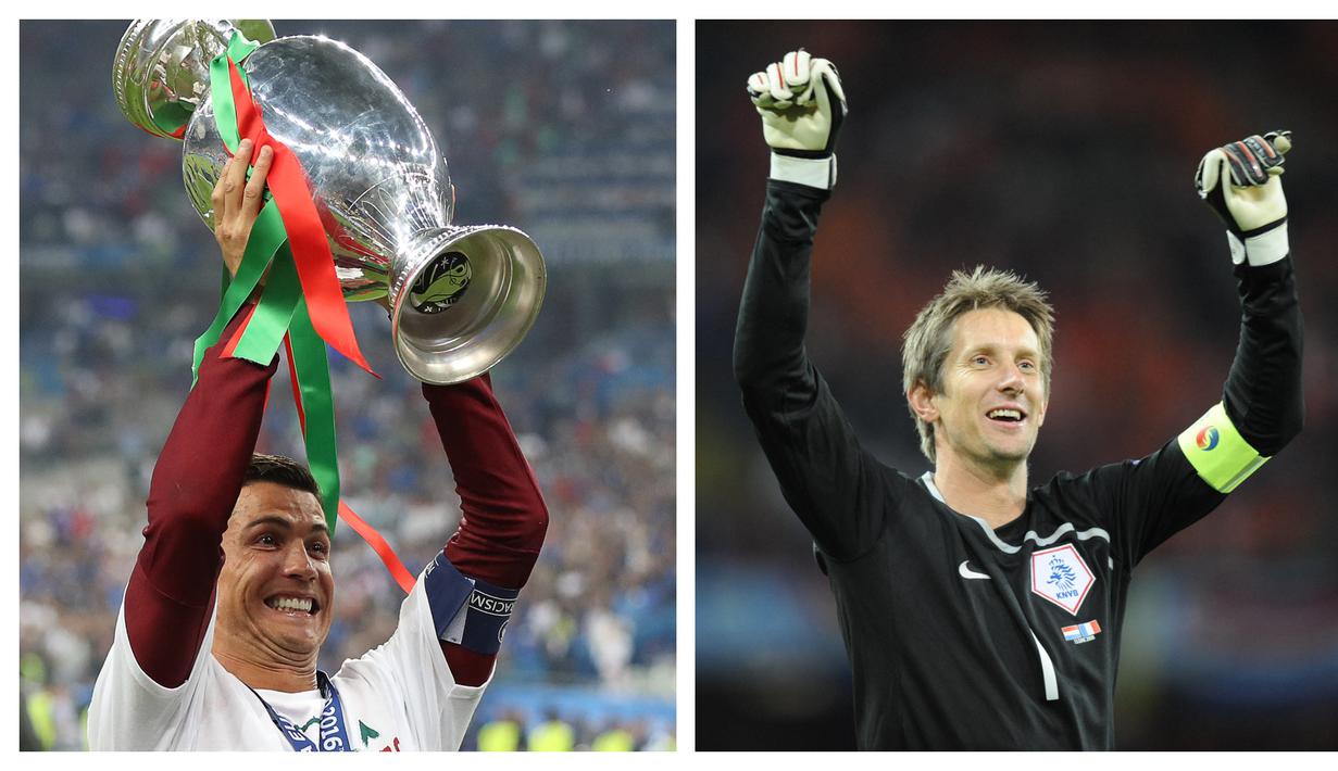 Ajang Euro atau Piala Eropa yang digelar serupa dengan Piala Dunia yaitu empat tahun sekali menjadi ajang konsistensi penampilan seorang pemain. Tidak mudah untuk mempertahankan konsistensi tersebut. Berikut 7 pemain yang sukses menjadi penampil terbanyak. (Kolase Foto AFP)