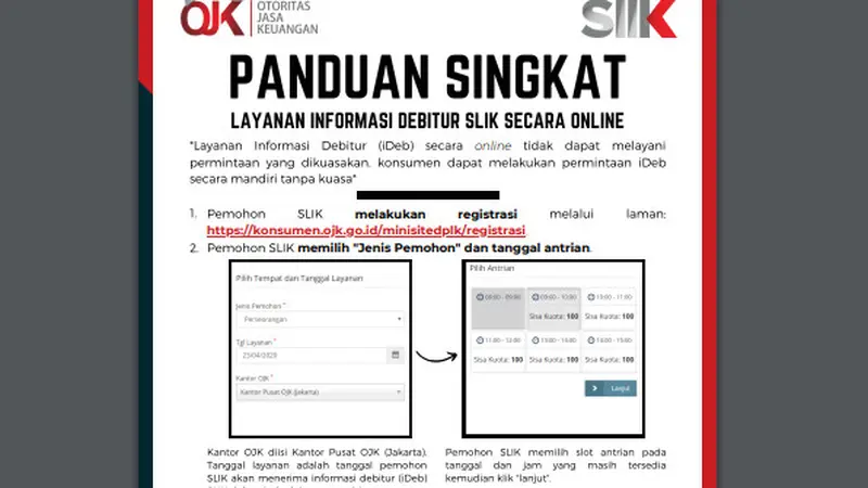 Syarat Dokumen dan Cara Memeriksa Riwayat Kredit via SLIK Online OJK