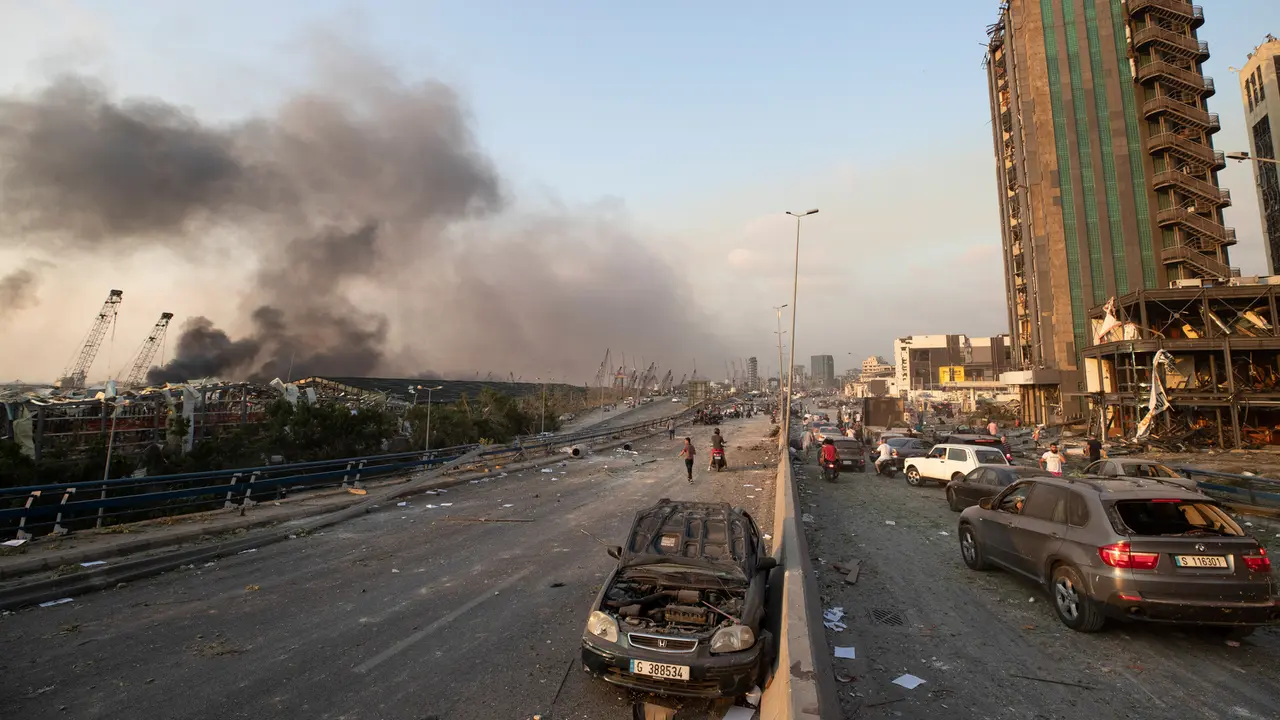 Kondisi di Beirut Lebanon Setelah Ledakan Dahsyat