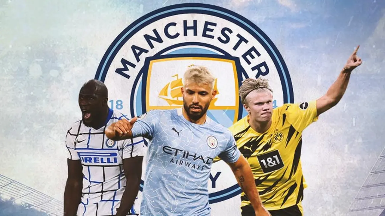 Manchester City - Romelu Lukaku, Sergio Aguero, Erling Braut Haaland