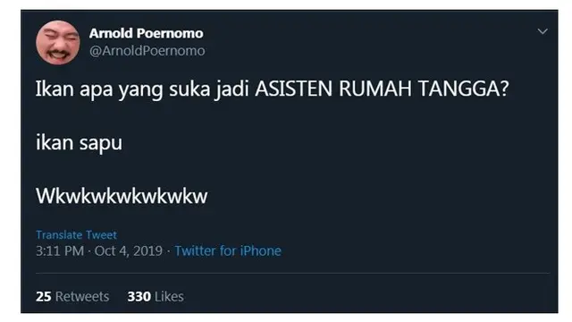Tebak-Tebakan Receh ala Chef Arnold ini Bikin Tepuk Jidat
