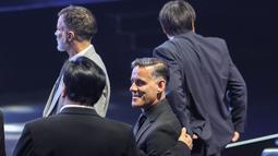 Pelatih Timnas Indonesia John Herdman hadir dalam drawing Piala AFF 2026. (Bola.com/Nur Iman Ali)