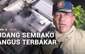 Detik-Detik Kebakaran Gudang Sembako di Kawasan Pulogadung
