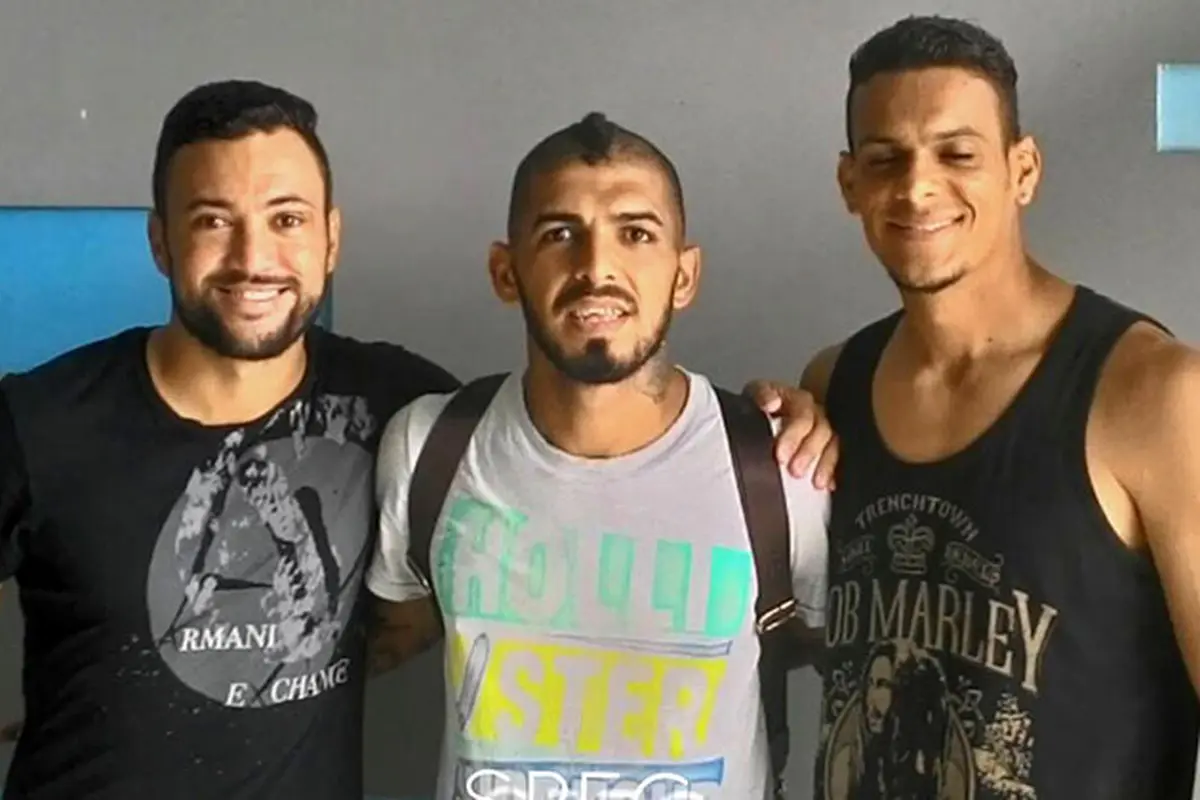 Marcel Silva Sacramento (kiri), Diego Messias, dan Cassio Francisco de Jesus (kanan)