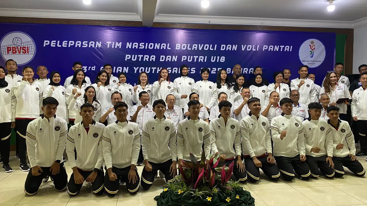 Pelapasan Timnas Voli Indonesia U-18