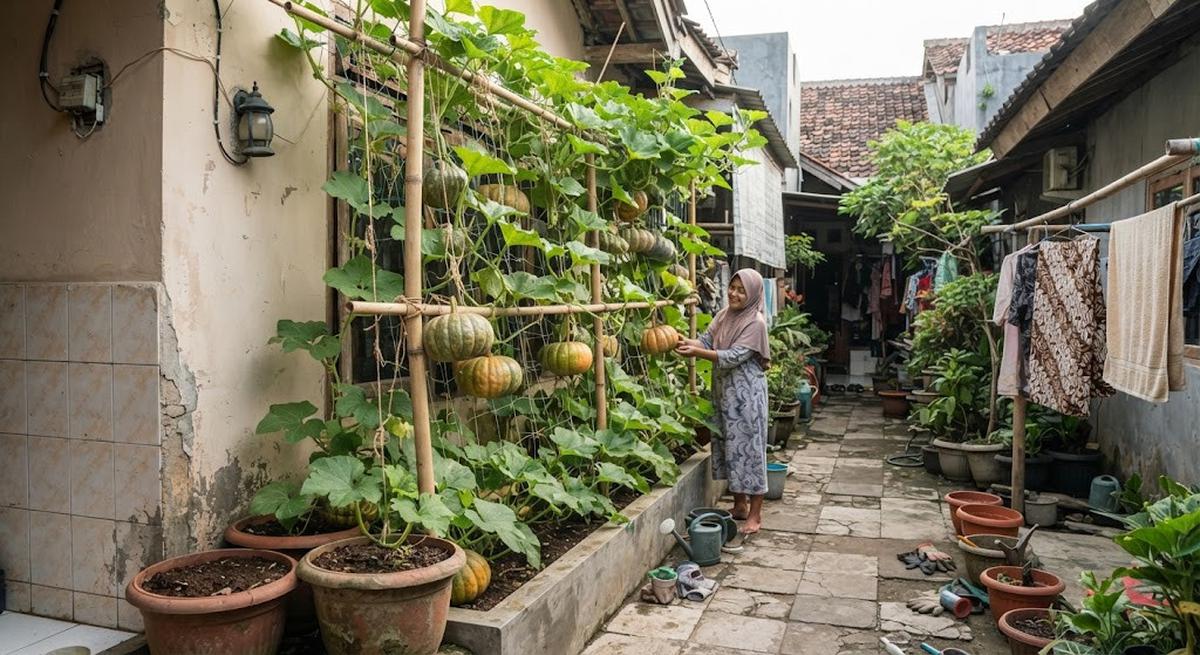 Cara Merawat Labu Rambat di Pagar agar Terus Berbuah