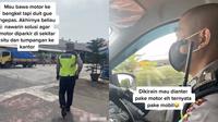 Polisi baik hati (TikTok/@miranting)
