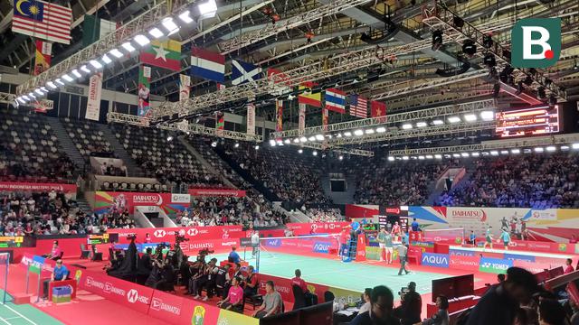 Suasana tribune Istora GBK dalam Indonesia Masters 2024