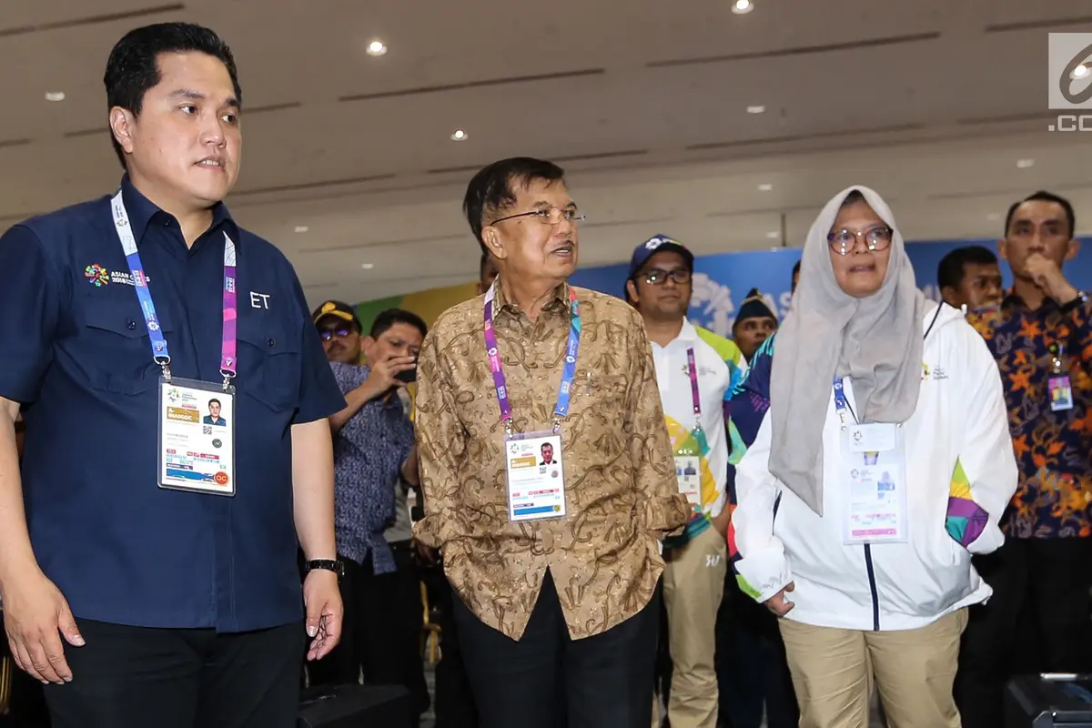 Ditemani Ketua Inasgoc, JK Tinjau Media Center Asian Games 2018