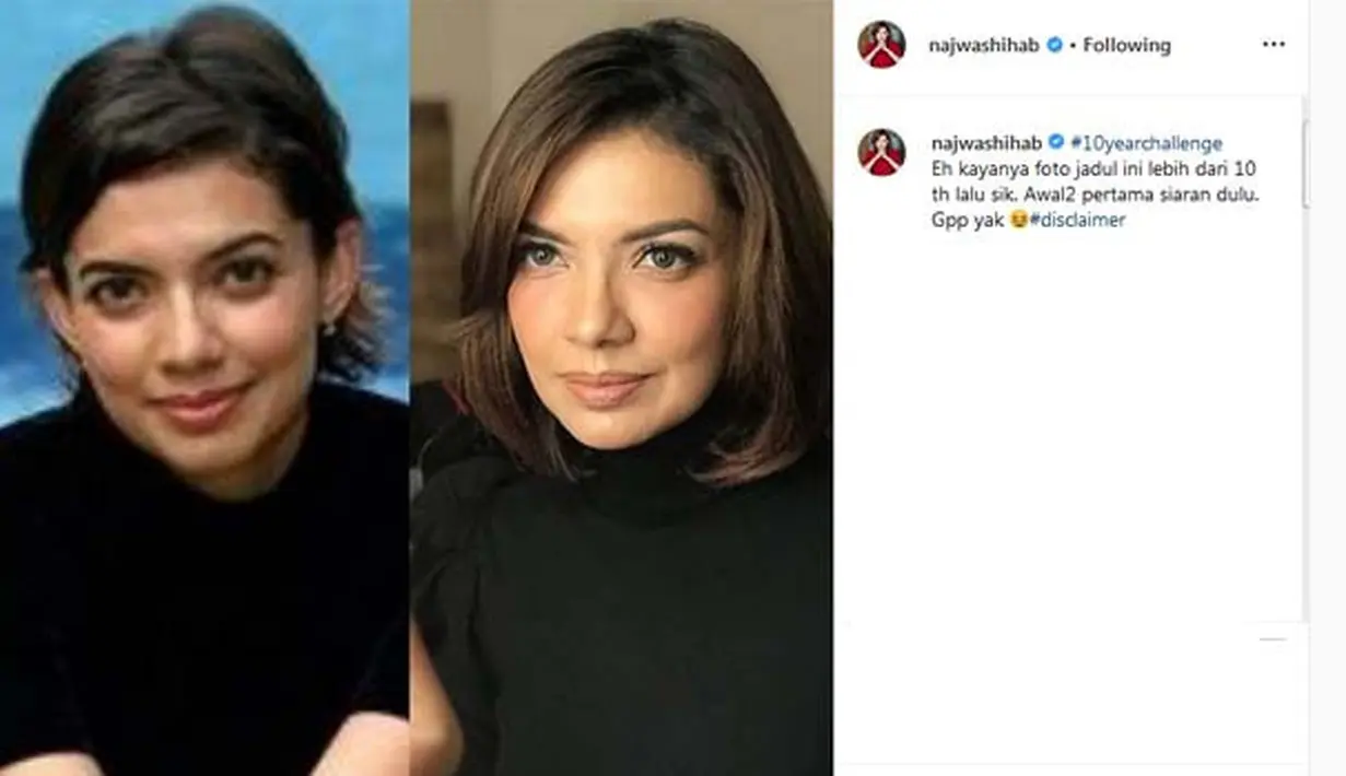 (Instagram/najwashihab)