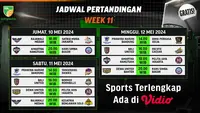 Jadwal Siaran Langsung IBL Tokopedia 2024 Pekan 11 di Vidio. (Sumber: dok. vidio.com)