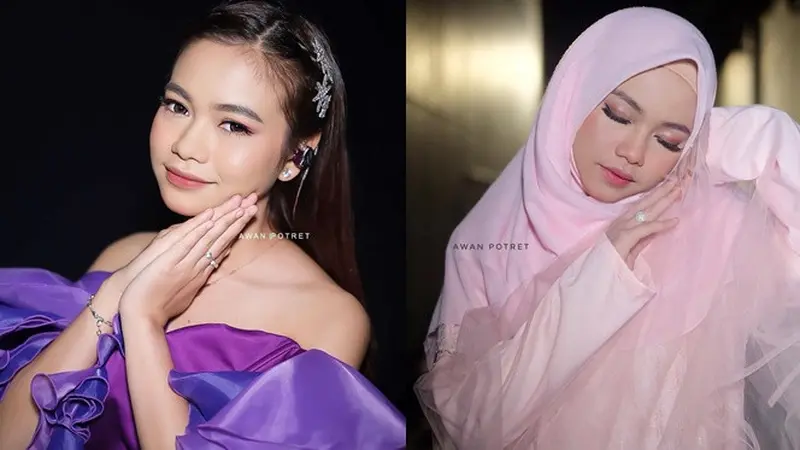 6 Gaya Rara LIDA dalam Balutan Hijab, Makin Memesona