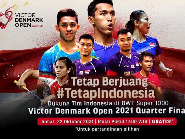 Jadwal perempat final denmark open 2021