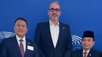 Ketua Fraksi PKS DPR RI Jazuli Juwaini bersama sejumlah pihak&nbsp;mengadakan pertemuan dengan Parlemen Uni Eropa (EU). (Ist)