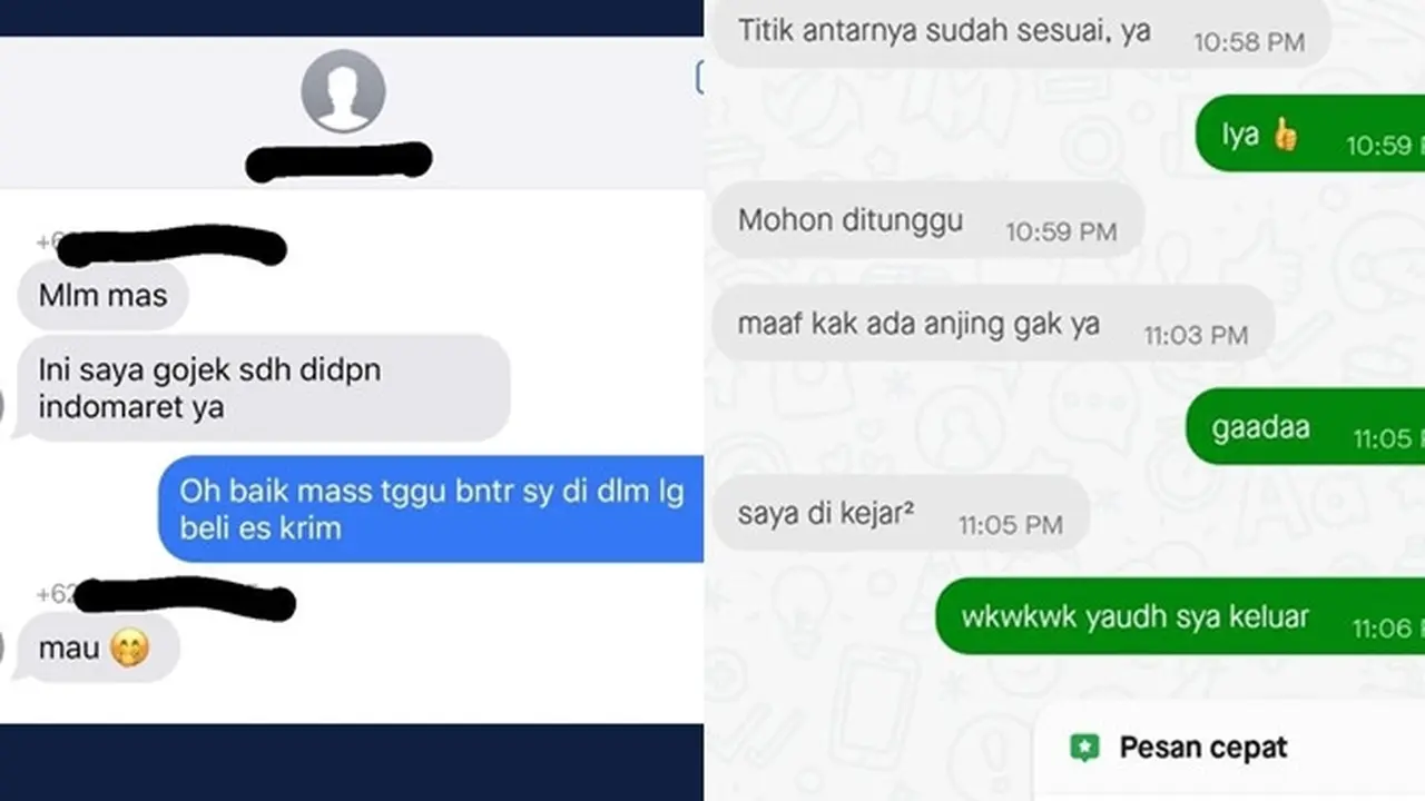 8 Chat Receh Driver Ojol dan Pelanggan Ini Kocak Banget