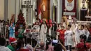 <p>Anak-anak memerankan operet yang menceritakan kelahiran Yesus Kristus saat Misa Keluarga di Gereja Katedral, Jakarta, Rabu (25/12/2024). (Liputan6.com/Angga Yuniar)</p>