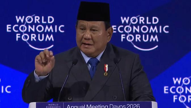 Prabowo Pidato di WEF: Tak Akan Ada Kemakmuran Tanpa Perdamaian