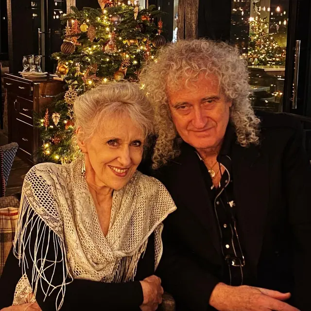 Brian May dan istrinya, Anita. (Instagram/ brianmayforreal)
