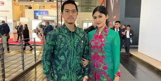 Ikut agenda Jokowi ke Jerman, Erina Gudono tampil anggun dibalut kebaya dan tas ratusan juta. (Foto: IG/erinagudono).