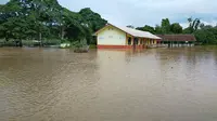 Banjir di Desa Mahanggin, Kecamatan Muaradua, Kabupaten Oku Selatan, Sumsel (Foto: Dok BNPB)