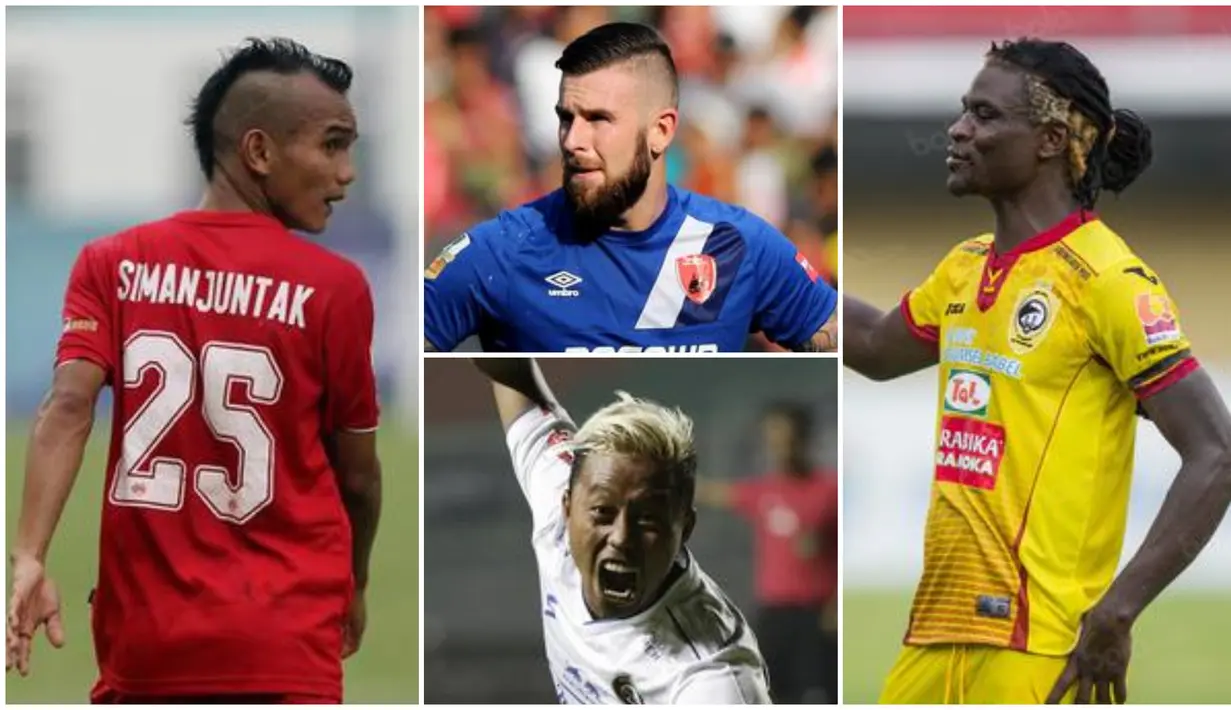 Berikut ini gaya rambut pemain Shopee Liga 1 Indonesia