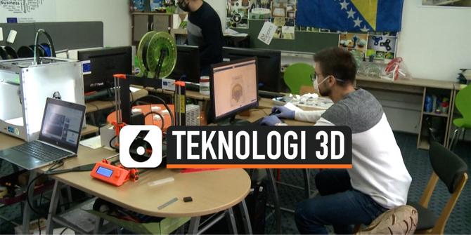 VIDEO: Mahasiswa Produksi Masker dengan Teknologi Printer 3D