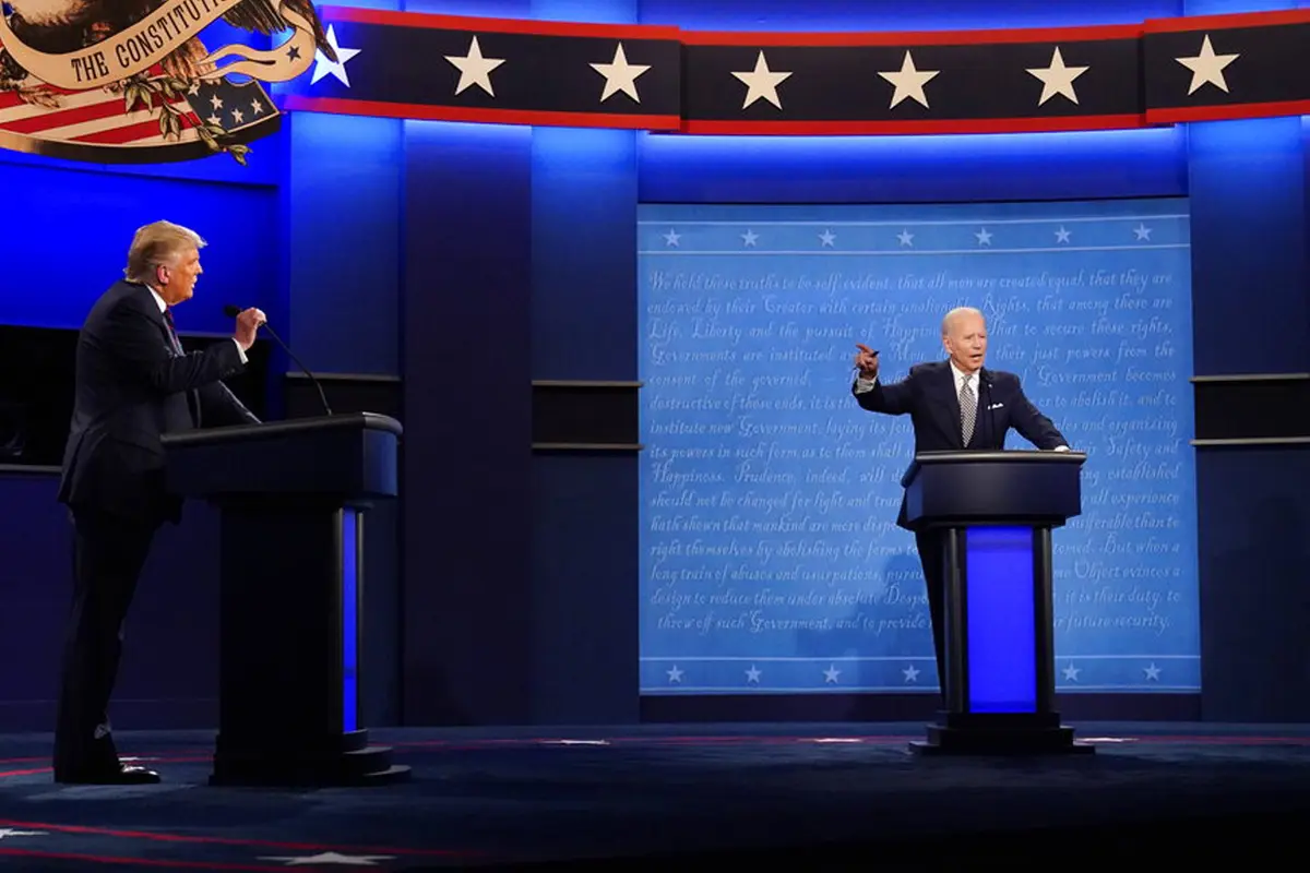 FOTO: Debat Perdana Calon Presiden Amerika Serikat