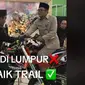 Pengantin baru ini melakukan ijab qabul di atas motor trail. (TikTok @historyphotoworks)