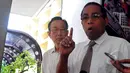 Kuasa hukum perusahaan Kapal MV Haifa, Made Rahman Marasebis saat mendatangi Bareskrim Polri, Jakarta, Kamis (9/4/2015). Made melaporkan Menteri Susi Pudjiastuti dengan tuduhan terkait dugaan pencemaran nama baik MV Haifa. (Liputan6.com/Yoppy Renato)