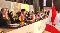 Wakil Menteri Luar Negeri RI Arrmanatha Nasir dalam pertemuan G20 Foreign Ministers Meeting di Johannesburg, Afrika Selatan, Jumat (21/2/2025). (Dok. Kemlu RI)