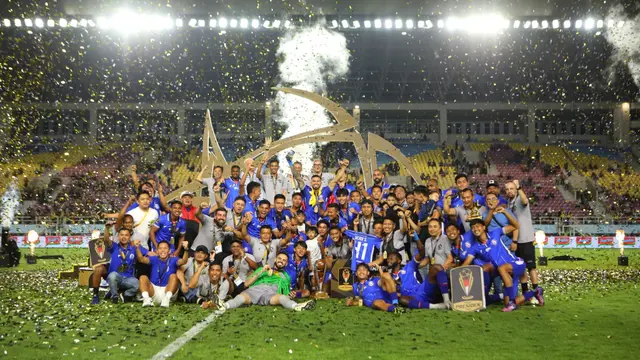 Juara Piala Presiden 2024, Arema Malang. Sinar Mas turut mendukung gelaran pra-musim ini (foto: Panitia Piala Presiden 2024).