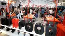 Suasana di area The Foodie Lab dalam gelaran Jakarta Culinary Festival 2018 di Senayan City, Jakarta, Kamis (1/11). Area The Foodie Lab mengajak pengunjung untuk bisa menikmati fasilitas instalasi interaktif kuliner secara gratis. (Liputan6.com/HO/Adi)