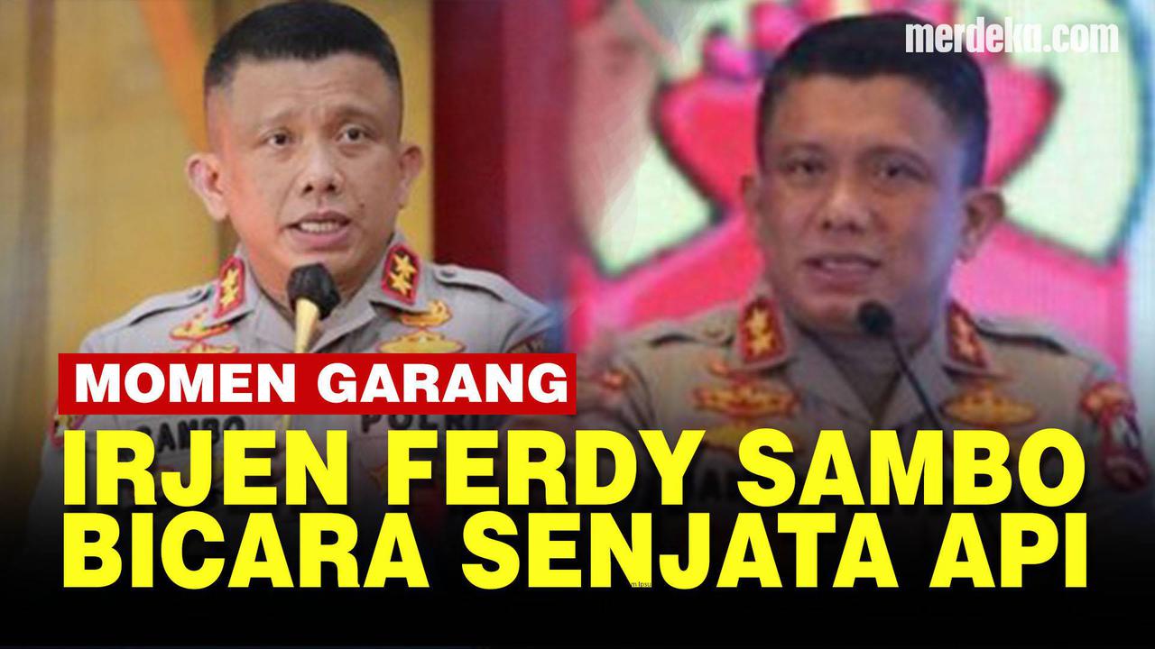 VIDEO: Pernyataan Keras Irjen Ferdy Sambo ke Polisi Nakal, Singgung Soal Senjata