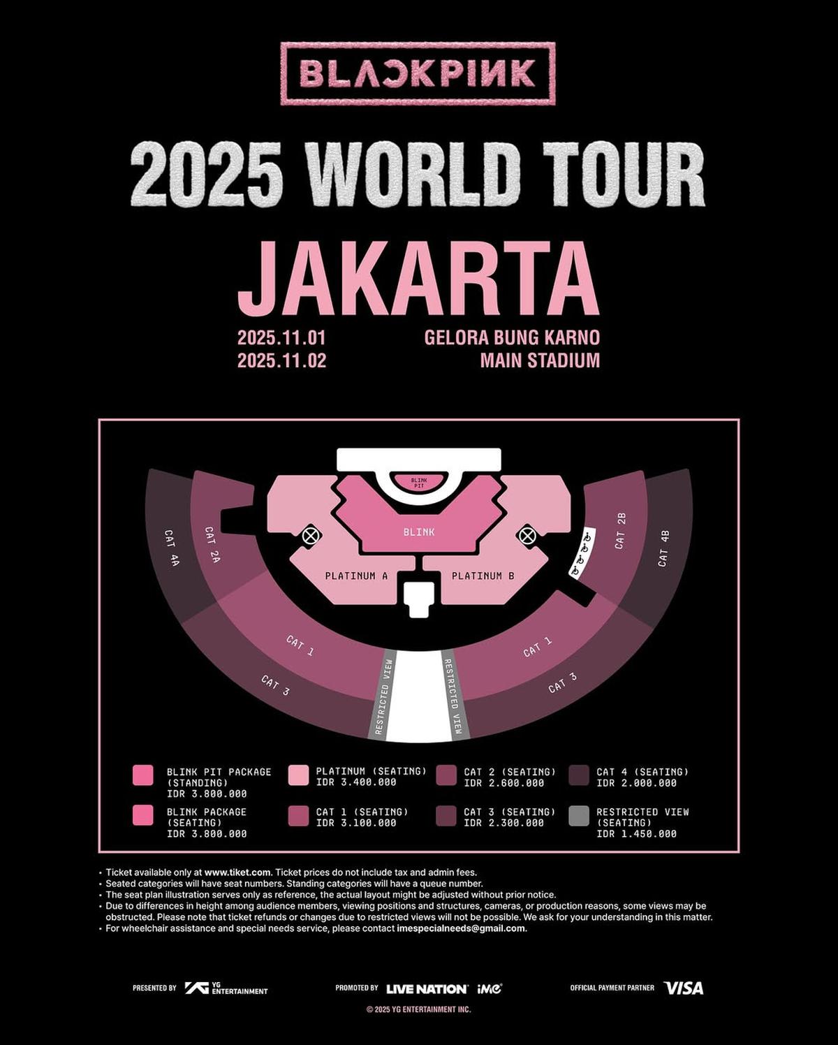 Seatplan Konser Blackpink DEADLINE