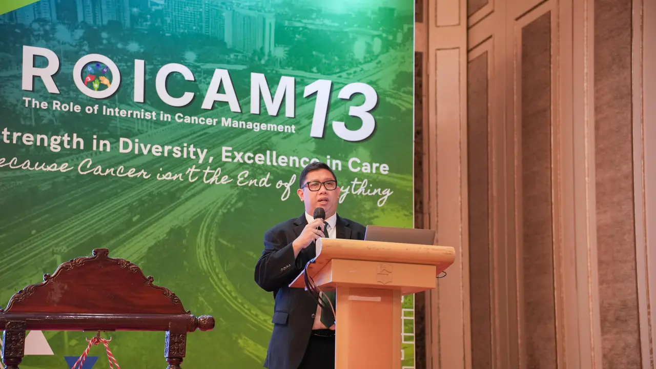 Opening ROICAM (The Role of Internist in Cancer Management) 13 yang digelar pada 21-23 Agustus 2026 di Jakarta.