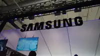 Booth Samsung di gelaran Mobile World Congress 2018. (Liputan6.com/ Agustin Setyo W)