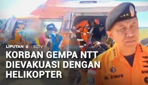 Korban Gempa NTT Dievakuasi dengan Helikopter