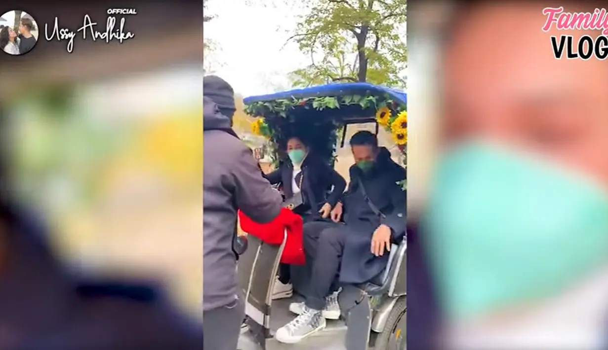 Ussy Sulistiawaty dan Andhika Pratama New York (Youtube/Ussy Andhika Official)