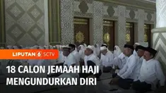 Sedikitnya 18 calon jemaah haji asal Aceh Barat, Aceh, batal berangkat ke Tanah Suci tahun ini. Mereka mengundurkan diri dengan alasan ketiadaan biaya untuk melunasi biaya perjalanan ibadah haji atau BPIH, dan alasan kesehatan.