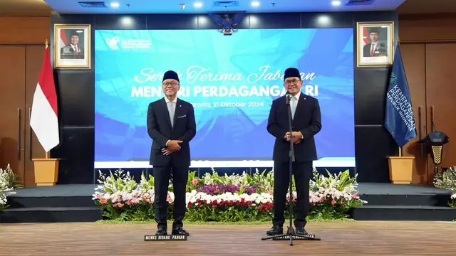 Menteri Perdagangan Budi Santoso (kanan) bersama Menko Bidang Pangan Zulkifli Hasan (Istimewa)