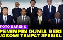 VIDEO: Momen Pemimpin Dunia G7 Panggil Jokowi saat Sesi Foto, Beri Tempat Istimewa