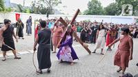 Tri Hari Suci Paskah merupakan tiga hari paling khidmat dalam liturgi umat Katolik, yakni Kamis Putih, Jumat Agung, dan Misa Malam Paskah. (Liputan6.com/Angga Yuniar)