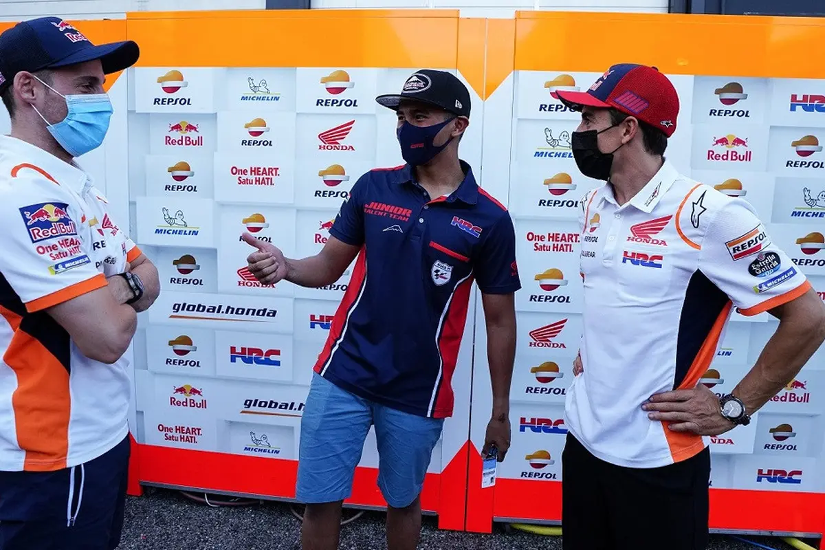 Mario Suryo Aji, Pol Espargaro, Marc Marquez
