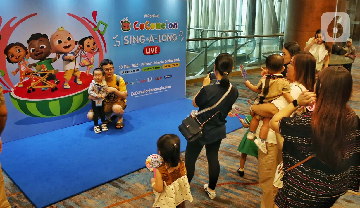 CoComelon Sing-A-Long Live in Indonesia menjadi pengalaman tak terlupakan berakhir pekan bersama keluarga. (Liputan6.com/Angga Yuniar)