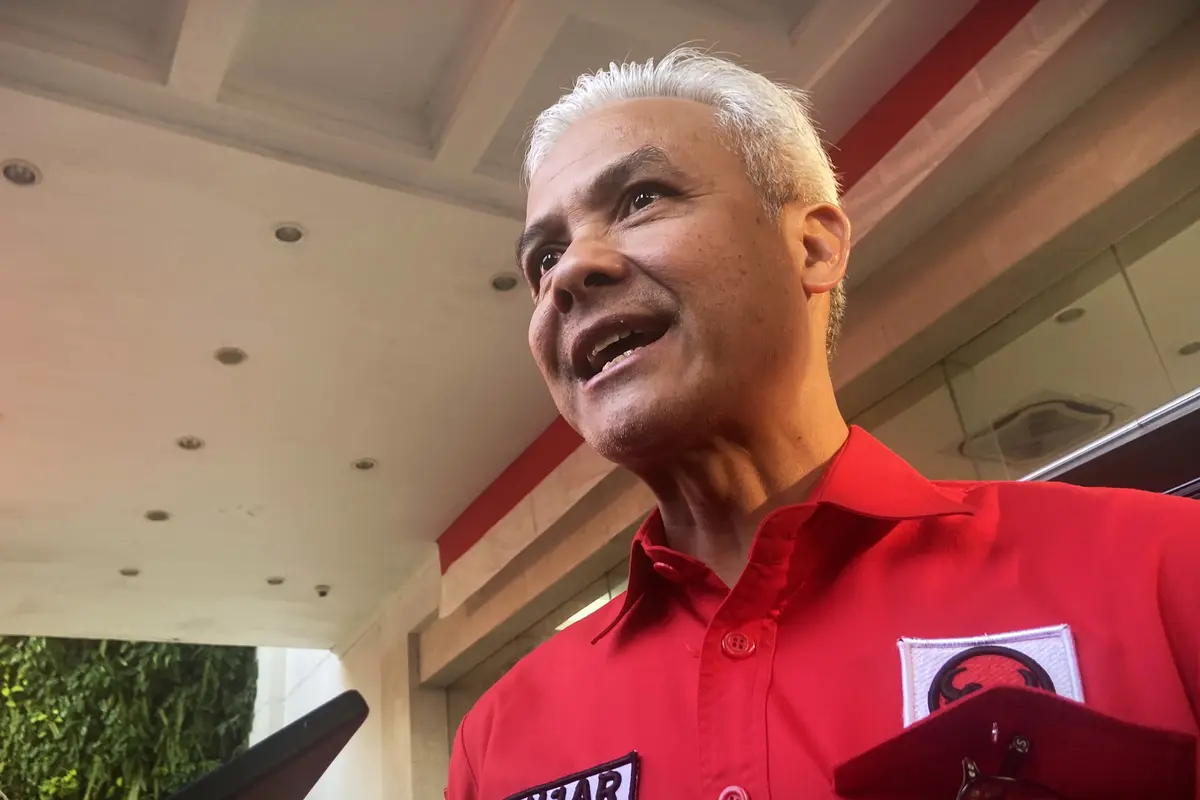 Ketua DPP PDI Perjuanan (PDIP) Bidang Pemerintahan dan Otonomi Daerah, Ganjar Pranowo  di Kantor DPP PDIP, Jalan Diponegoro, Jakarta Pusat.