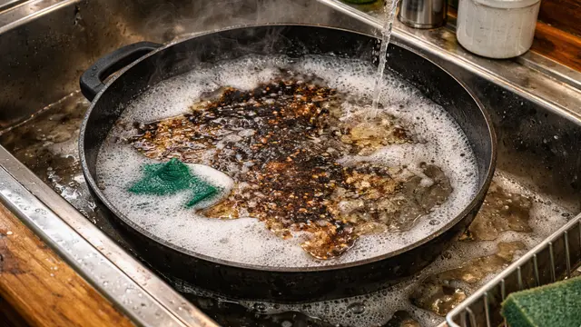 Ilustrasi Teflon Berkerak